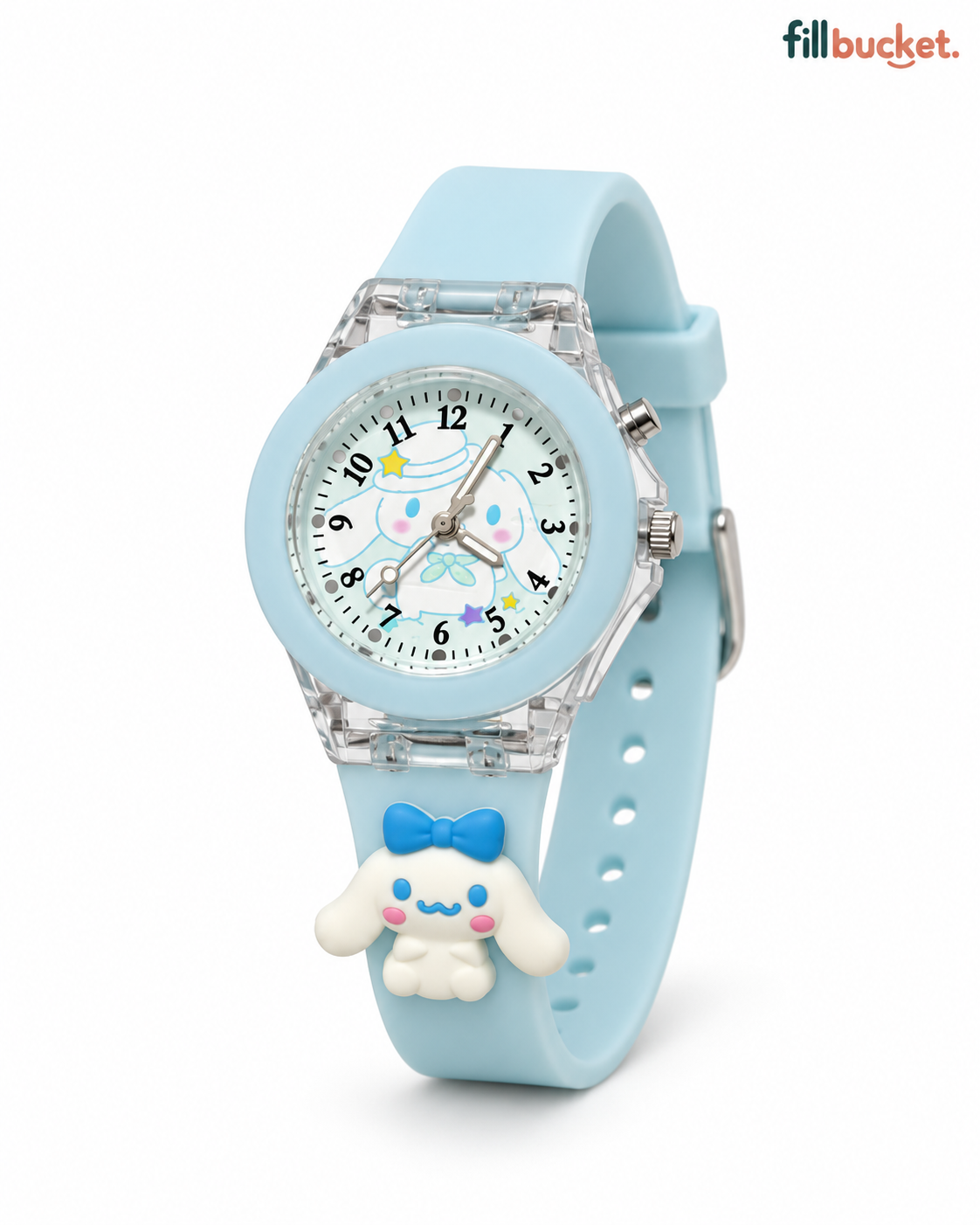 Light-blue Sanrio Cinnamoroll 3D cartoon analog watch_img_1
