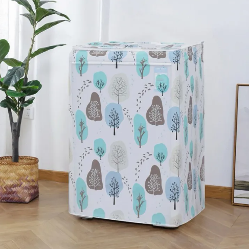 waterproof PEVA top-loading washing machine dust cover - Image 4