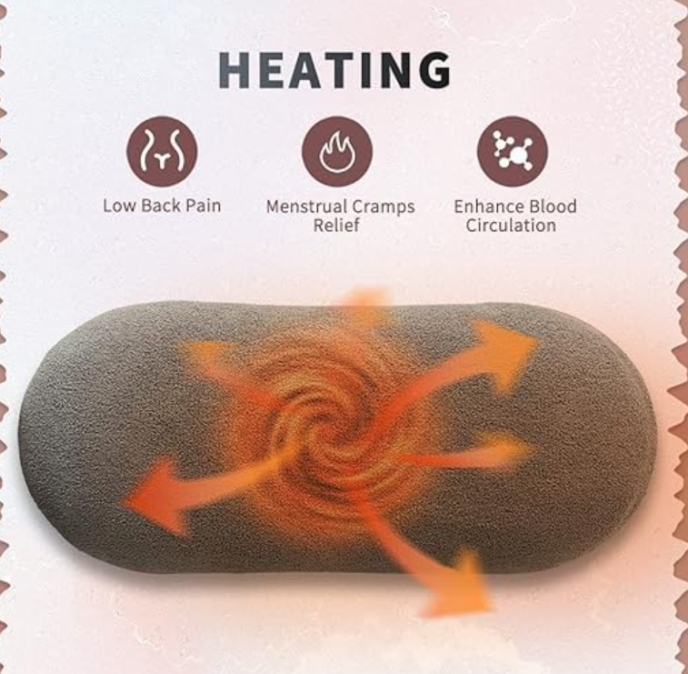 Wireless Warm Palace Belt With LCD Display Heating Pad Relieve Hot Compress - Image 3