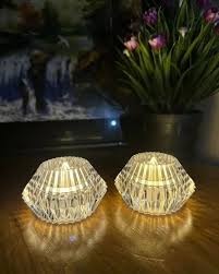 crystal diamond-shaped LED tea light candle - Image 3