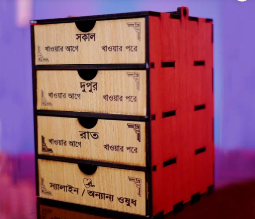 4-layer wooden medicine organizer box_img_2