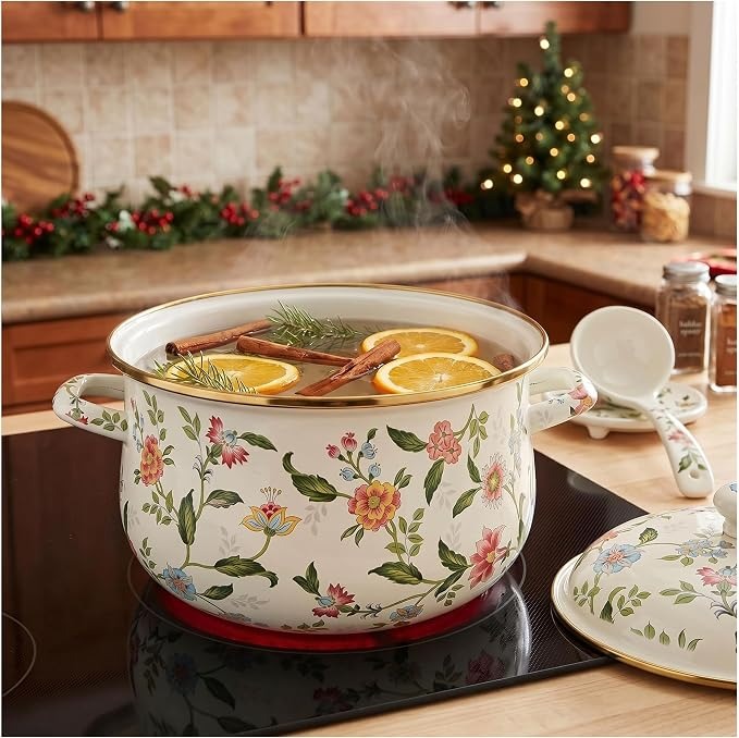 vintage floral-patterned enamel cooking pot_img_3