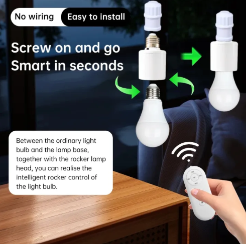 E27 Wireless Lamp Holder with Remote Control (Model 428A)_img_2