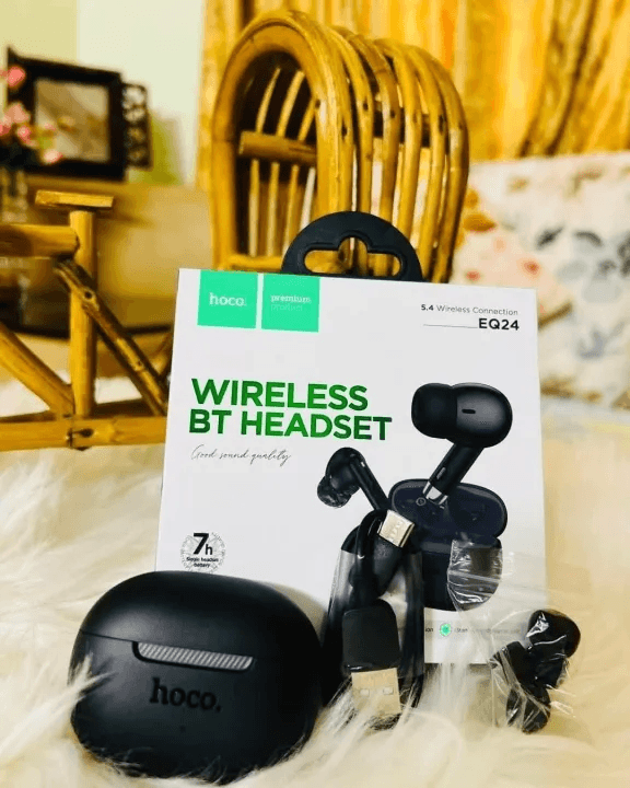 Hoco EQ24 Estrella TWS Wireless Bluetooth Earbuds with Case | HD Audio | Deep Bass | Touch Control | Noise Cancelling | Gaming Earphones | Long Battery Backup