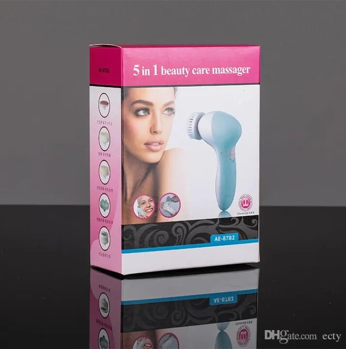 Face Wash Facial Cleanser Body Cleansing Brush 5 In 1 Beauty Care Massager_img_1