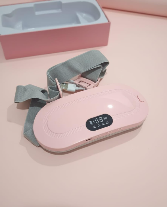 Wireless Warm Palace Belt With LCD Display Heating Pad Relieve Hot Compress - Image 1