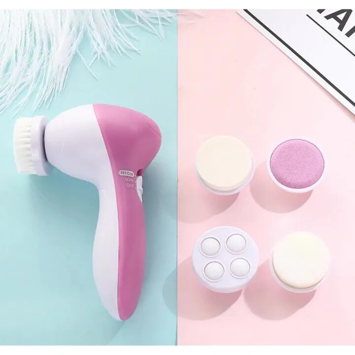 Face Wash Facial Cleanser Body Cleansing Brush 5 In 1 Beauty Care Massager_img_0