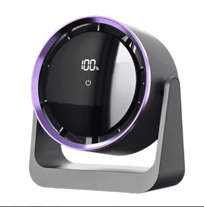 F7 desktop and wall-mounted circulation fan with an LED digital display