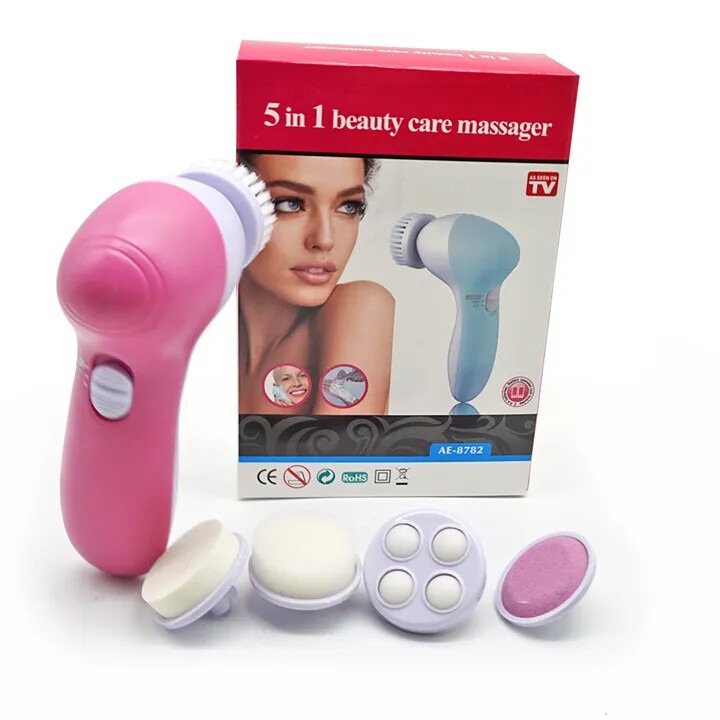 Face Wash Facial Cleanser Body Cleansing Brush 5 In 1 Beauty Care Massager_img_2