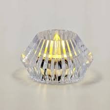crystal diamond-shaped LED tea light candle
