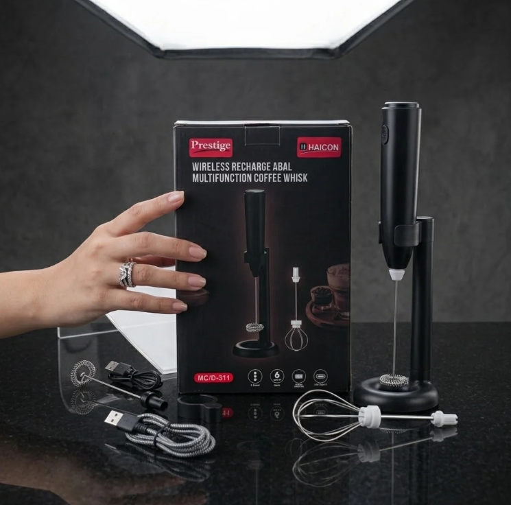 Prestige Mukti Wireless Rechargeable Multifunction Coffee Whisk (Model MC/D-311) - Image 2