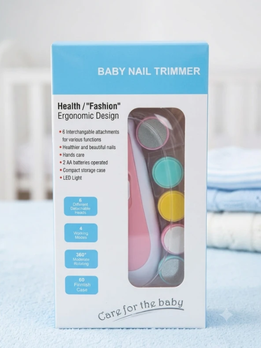 Electric baby nail trimmer and manicure set - Image 1