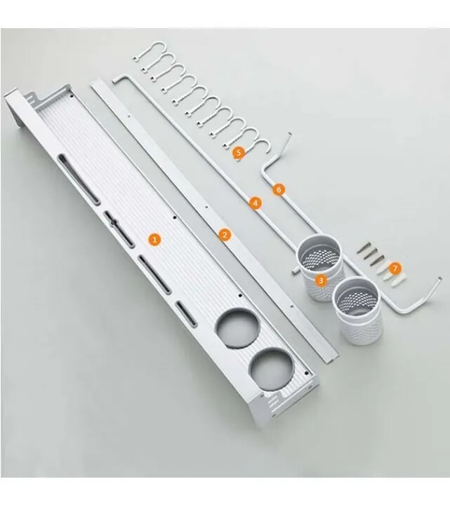 Wall Mounted Kitchen Rack with Knife Rack_img_1
