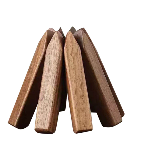 tree-shaped bamboo trivet set - Image 1