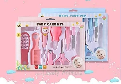 Grooming Set Essential Daily Care Tool Nail Clipper Manicure Safety Scissors Nose Cleaner Hair Brush Comb Personal Care Kit for newborn Toddler Infant_img_1