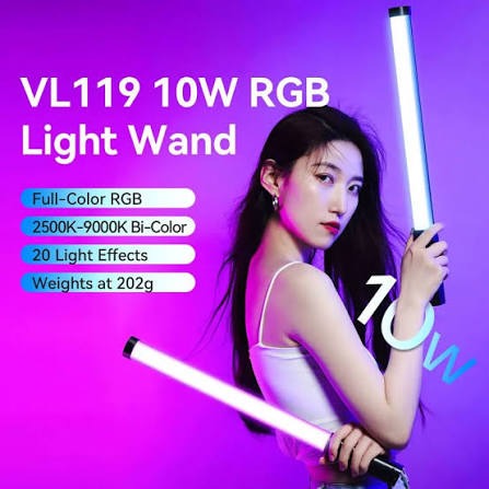 Ulanzi - VL119 RGB Light Wand 10W - Light thumbnail 2