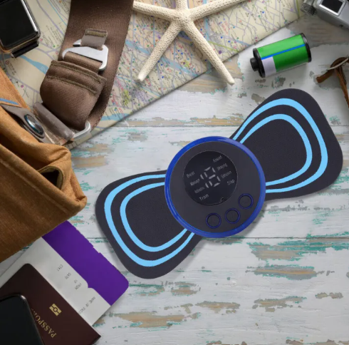 EMS Mini Neck Pulse Massager Electric LCD Display - Image 4