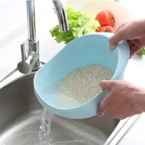 Rice boil draining basket