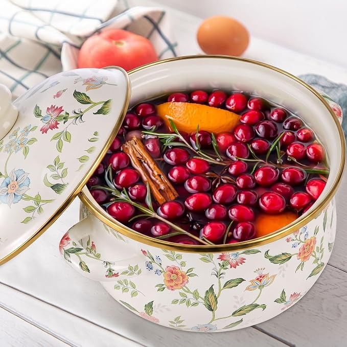 vintage floral-patterned enamel cooking pot_img_4