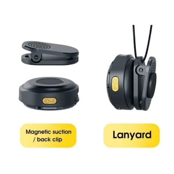 SX21 Magnetic Hanging Neck Wireless Lavalier Microphone - SX21 Type-C Port 2.4G Clip-On Wireless Microphone - Imran Fashion Hut_img_1