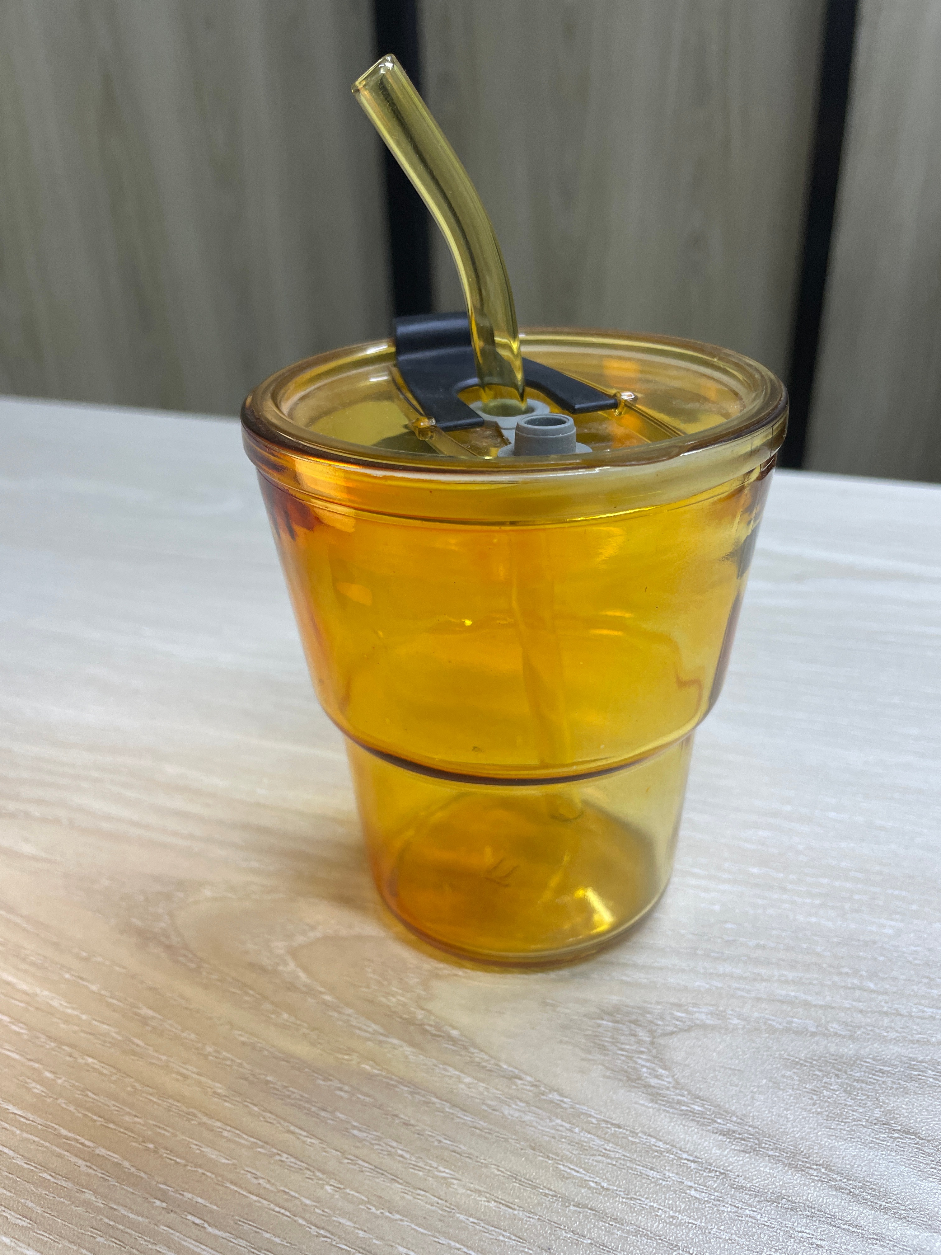 Slub Glass Tumbler Dark - Image 2