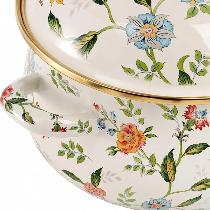 vintage floral-patterned enamel cooking pot_img_2