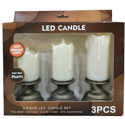 LED Candle 3pc set - Image 5