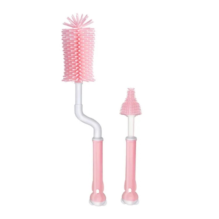 Silicone Bottle Cup Cleaning Brush for Washing Baby Bottles Brush_img_0
