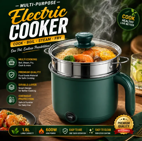 Prestige Plus NZ Multi Cooker (Model MC/D 1971H), a portable 2.2-litre electric cooking pot with a 1000-watt heating capacity_img_6