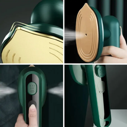 Portable mini handheld dry and steam iron featuring a water spray function_img_5