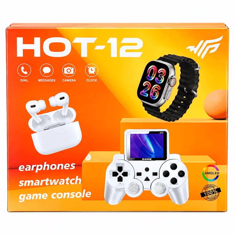 Set Hot - 12, Consola S10 + Auriculares + Pulsera Inteligente