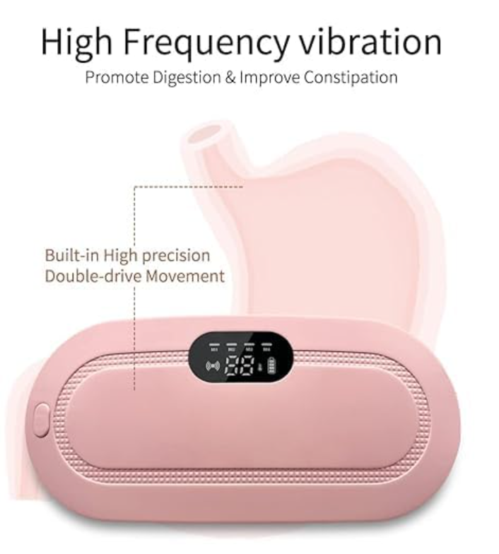 Wireless Warm Palace Belt With LCD Display Heating Pad Relieve Hot Compress - Image 2