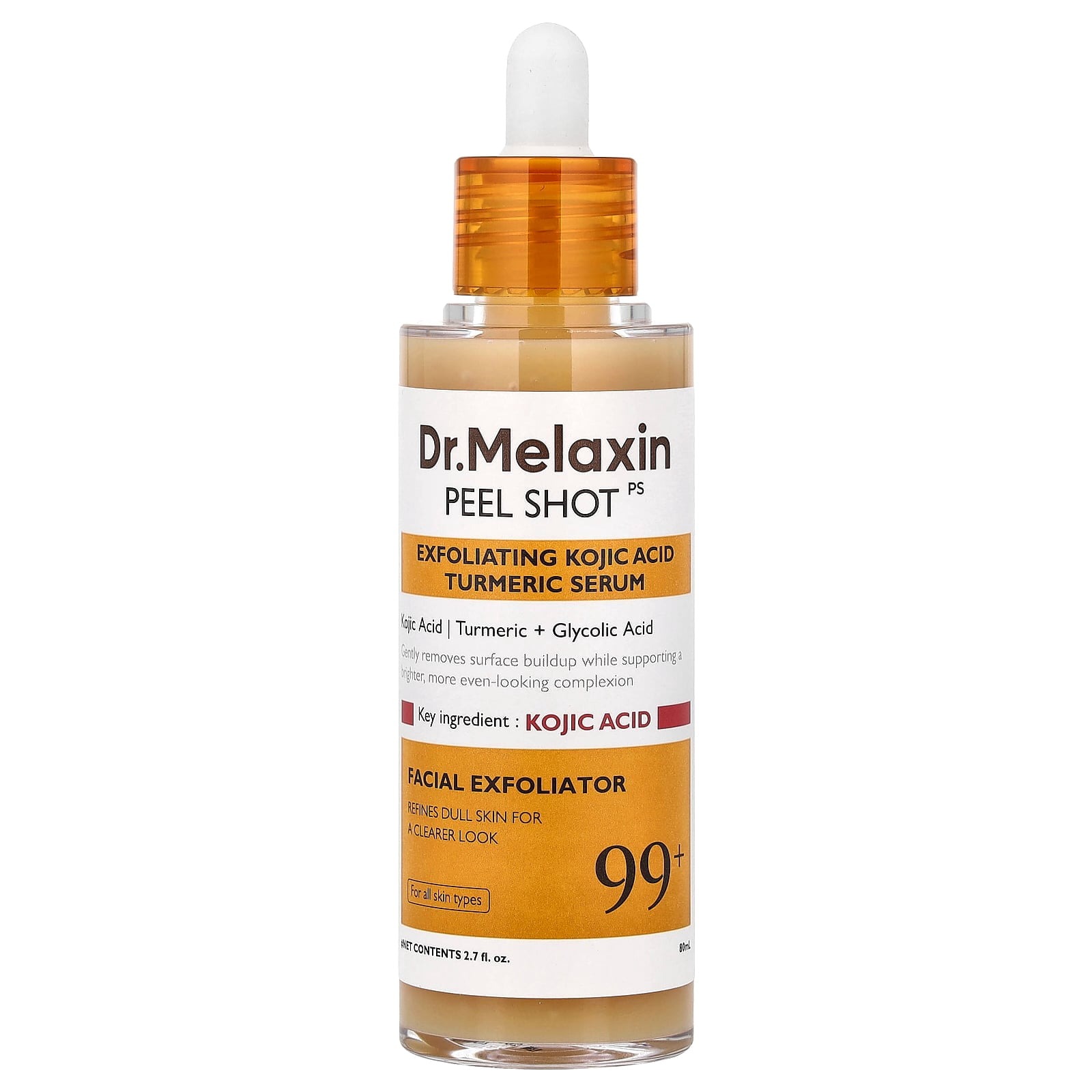Dr.Melaxin Peel Shot Ps Exfoliating Kojic Acid Turmeric Serum - 80 ml