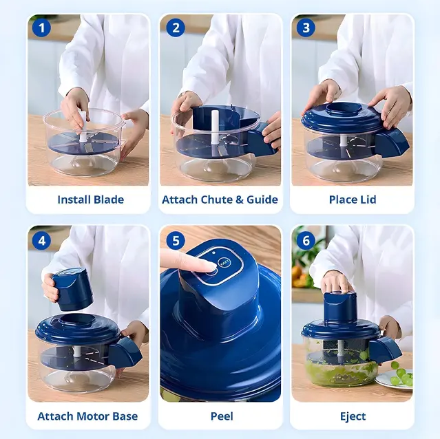 rechargeable electric grape and garlic peeler machine - Image 3