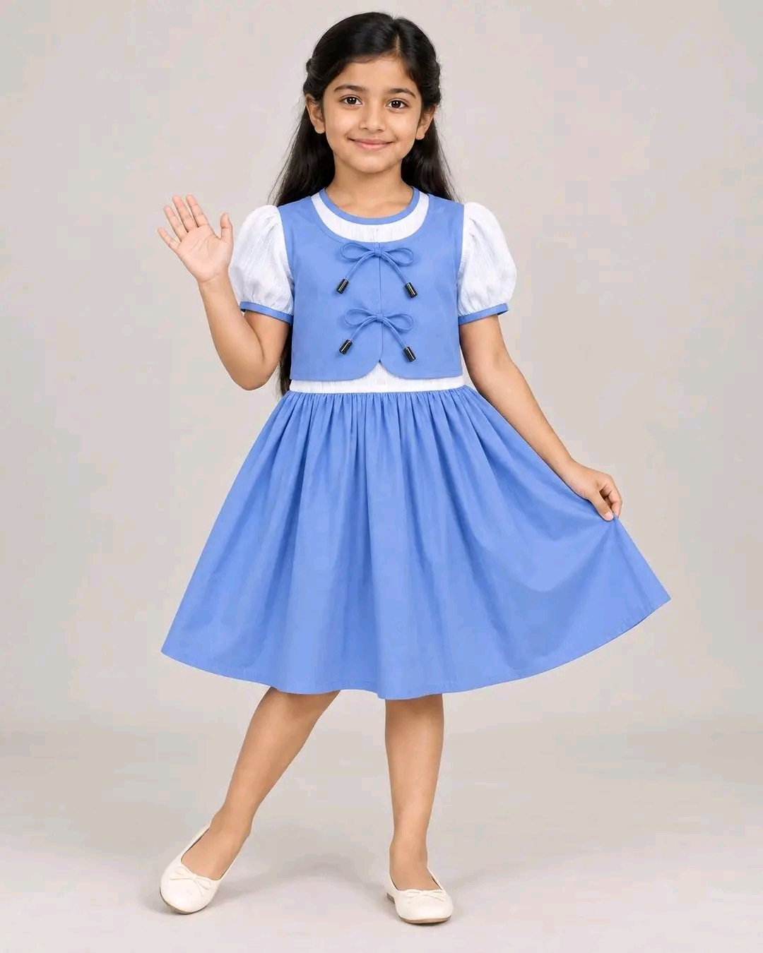 Girls’ Fancy Cotton Frock_img_0