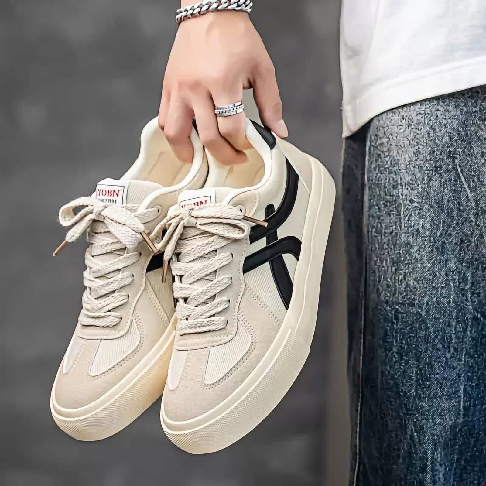 2025 new low top premium canvas-white