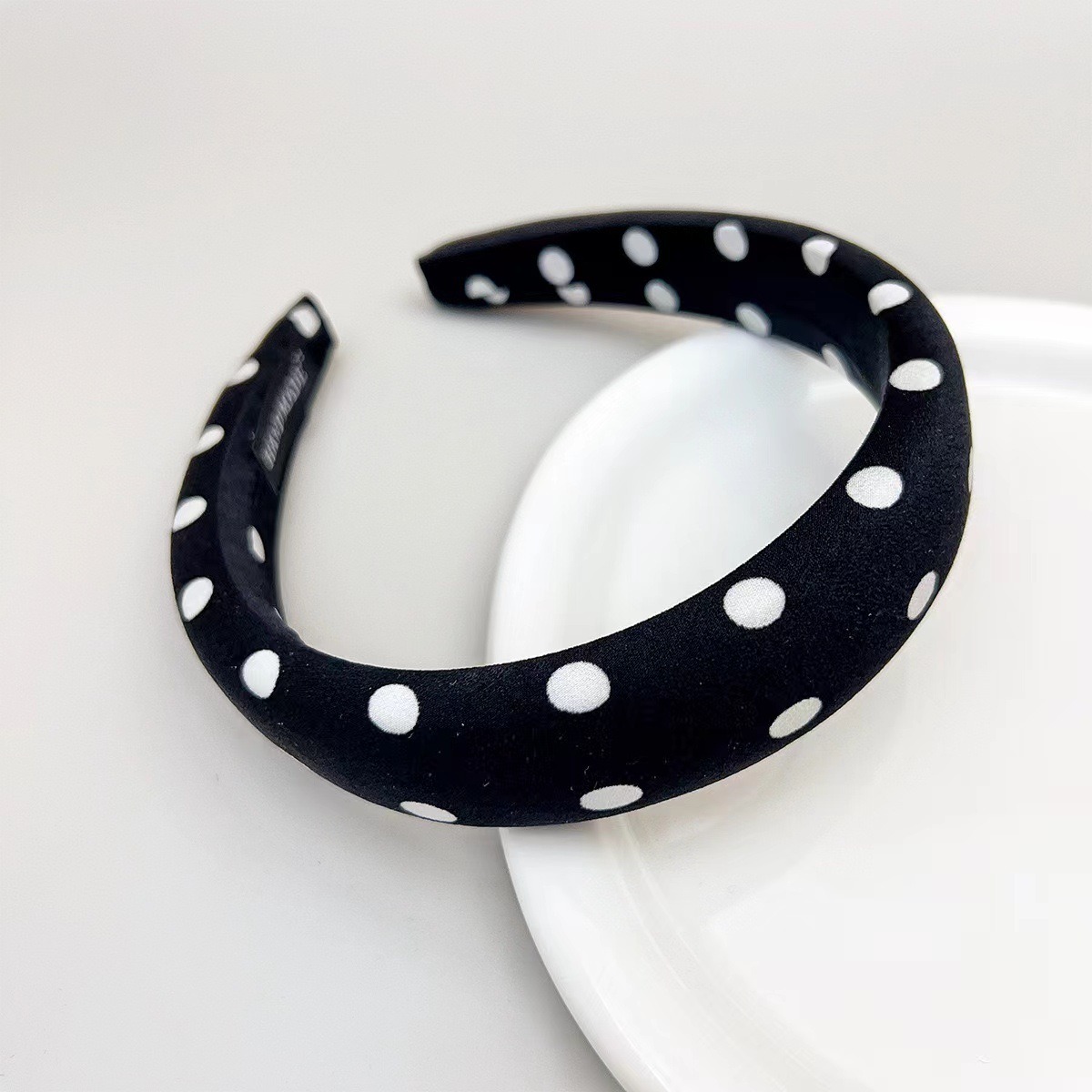 Retro Polka Dot Padded Headband_img_1
