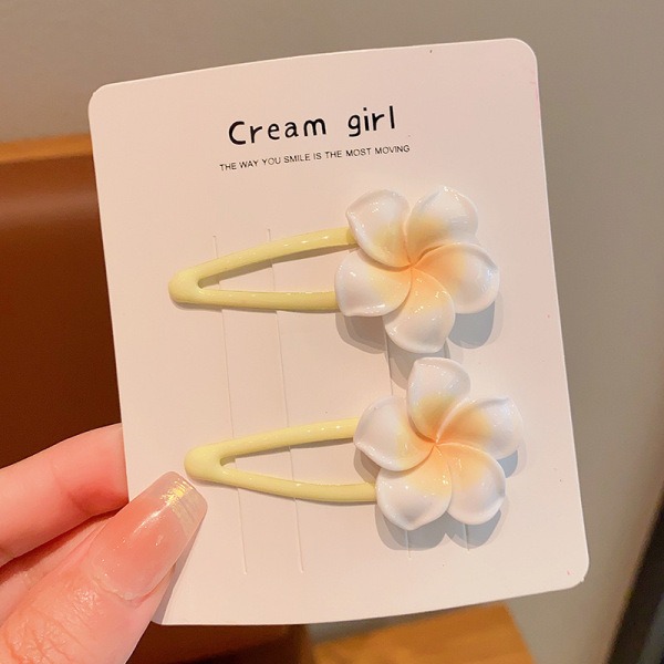 Sweet Plumeria Floral Elastic Hair Bands Set ১৬ পিস_img_2
