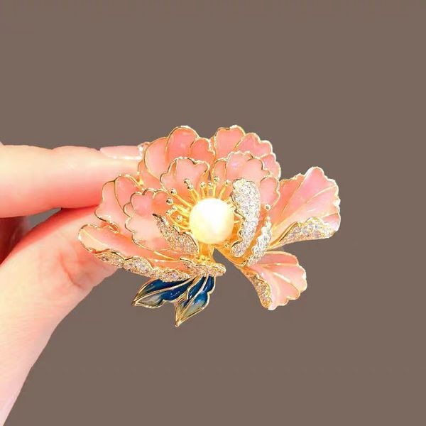 Peony Flower Brooch