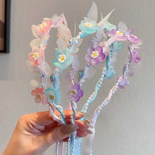 🦋 Dreamy Butterfly & Flower Pearl Headband_img_2