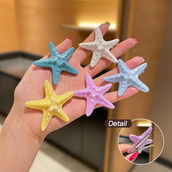 Starfish Hair Clips Set 5 pcs_img_3