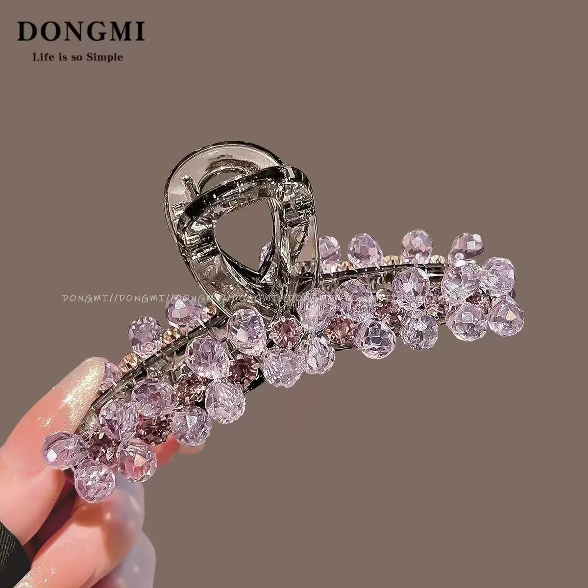 Crystal Beaded Hair Claw Clip-_img_2