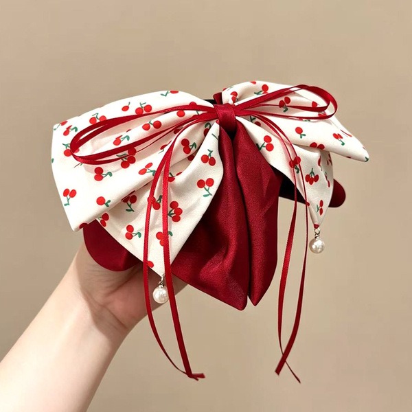 🎀 Cherry Blossom Bow Hair Clip 🍒_img_2