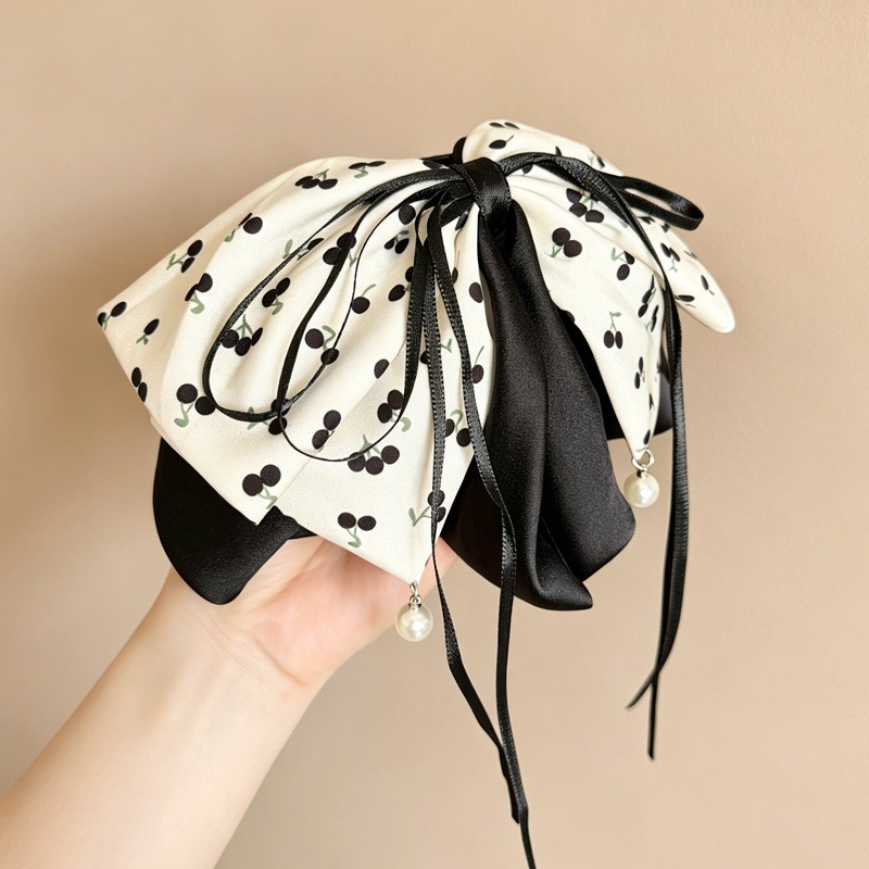 🎀 Cherry Blossom Bow Hair Clip 🍒_img_3
