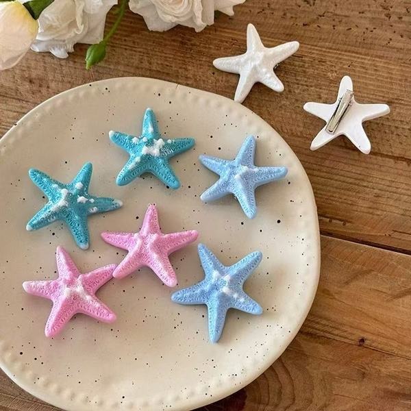 Starfish Hair Clips Set 5 pcs_img_2