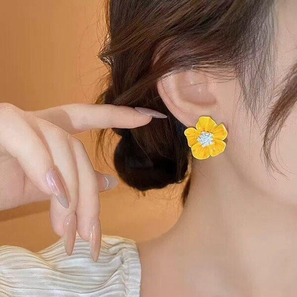 🌼 সানফ্লাওয়ার ব্লসম স্টাড ইয়াররিংস 🌼_img_3