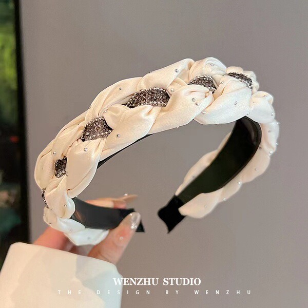 Rhinestone Braided Headband_img_3