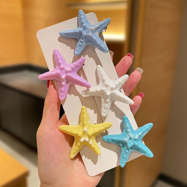 Starfish Hair Clips Set 5 pcs_img_1