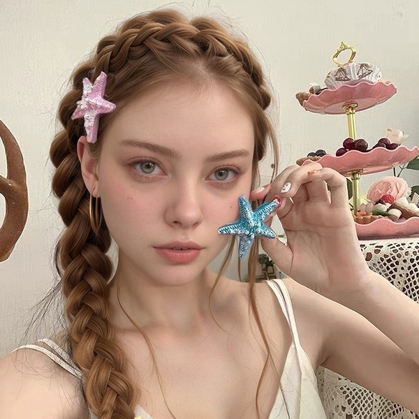 Starfish Hair Clips Set 5 pcs