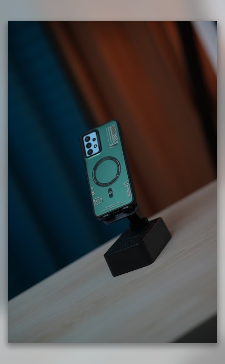 3 in 1 Portable Foldable Mobile Phone Holder with Bluetooth Speaker and Power Bank - Image 2
